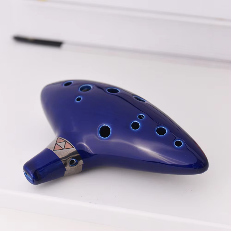 Song With Musical Instrument - Ocarina de 12 agujeros de cerámica