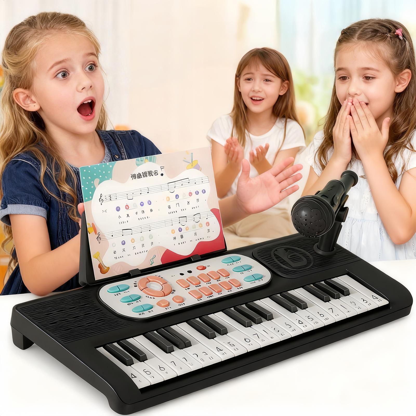 Song With Musical Instrument - Piano eléctrico para niños, 37 teclado