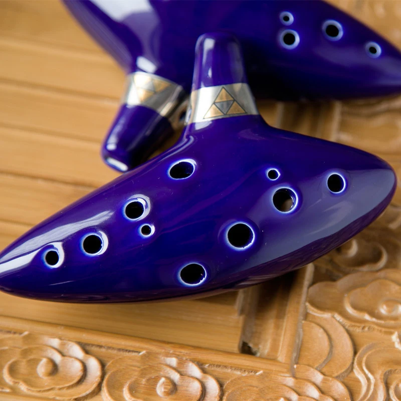 Musical Instrument Zelda - Ocarina cerámica leyenda de 12 agujeros