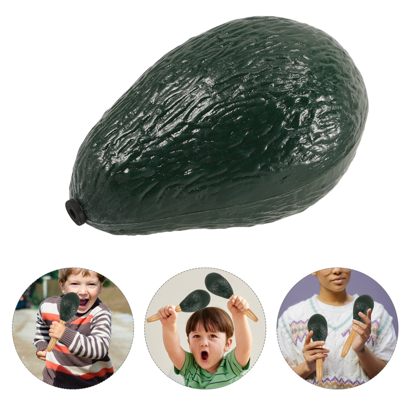 Musical Instrument For Toddlers - Maracas de Frutas, Aguacate, Instrumento Musical
