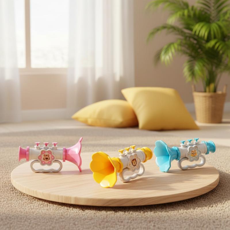 Musical Instrument For Toddlers - Juguete de trompeta de dibujos animados,