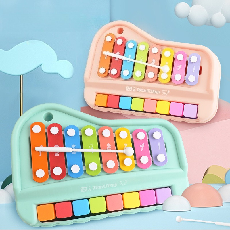 Musical Instrument For Toddlers - Piano de xilófono de 8 notas,