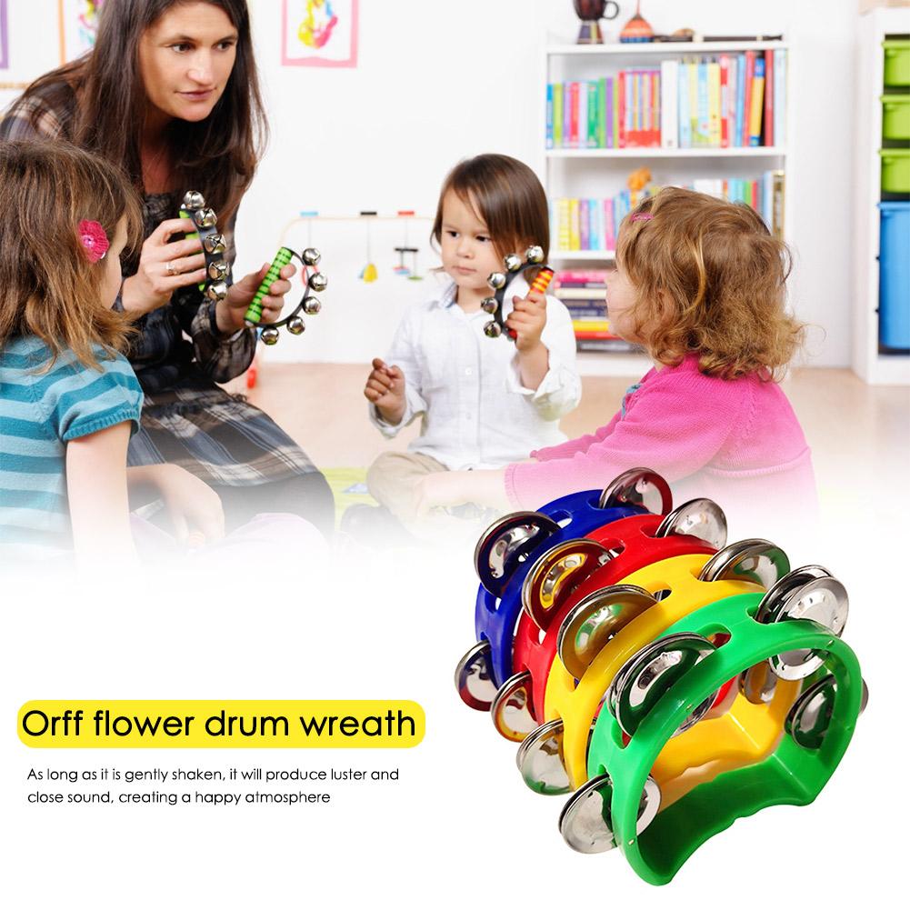 Musical Instrument Kids - 4 Uds pandereta cascabeles sonajero campana