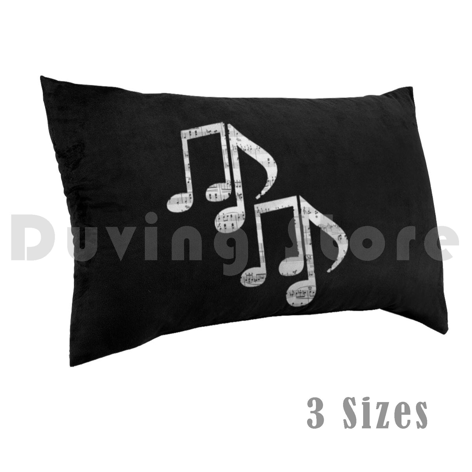 Song With Musical Instrument - Funda de almohada con notas musicales