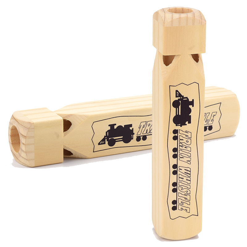 Musical Instrument For Toddlers - Silbato de tren de madera para
