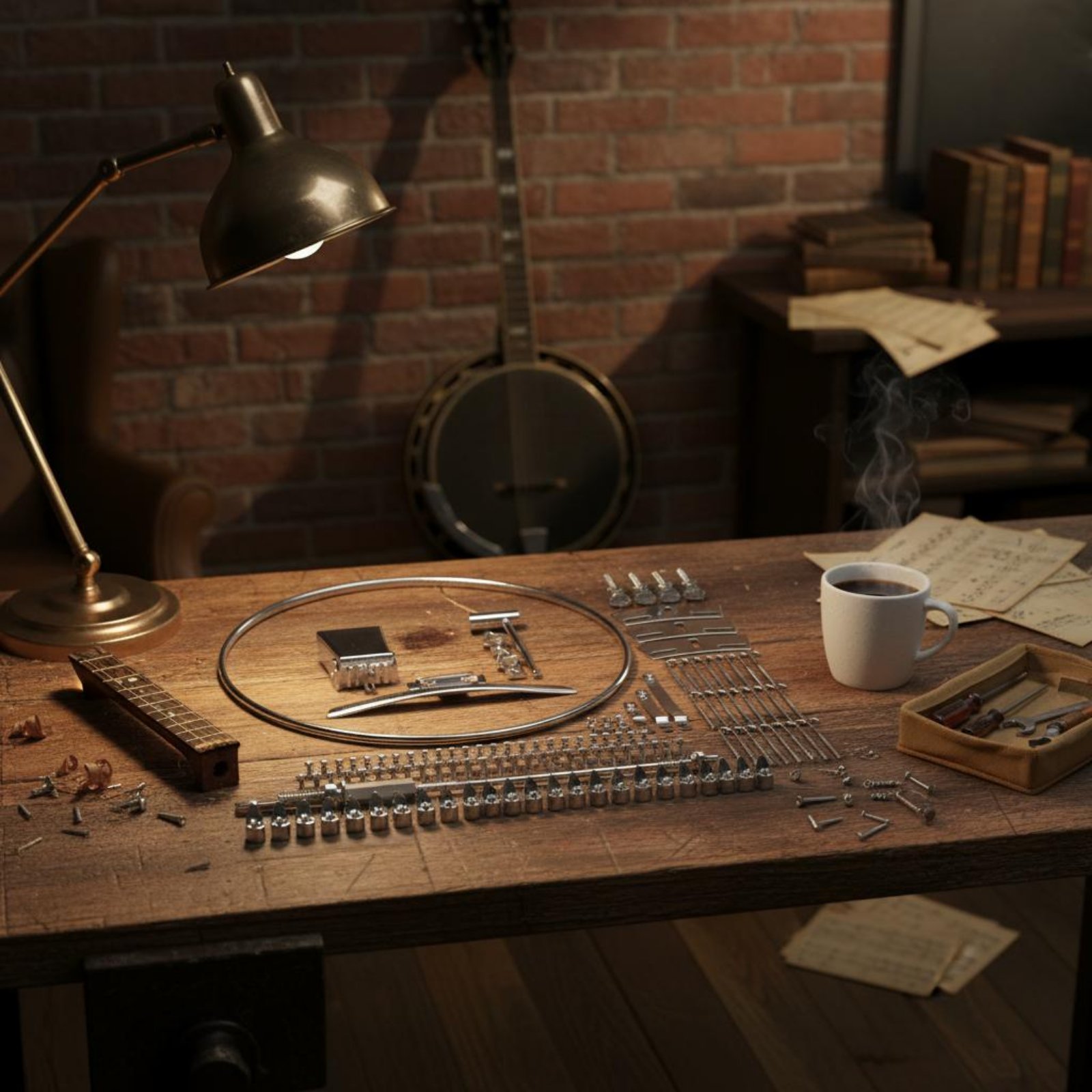 Juego de reparación de banjo,  - Musical Instrument Banjo reseña y precio
