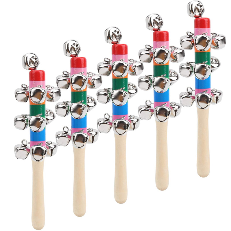 Cascabeles de mano de madera p - Musical Instrument For Toddlers reseña y precio