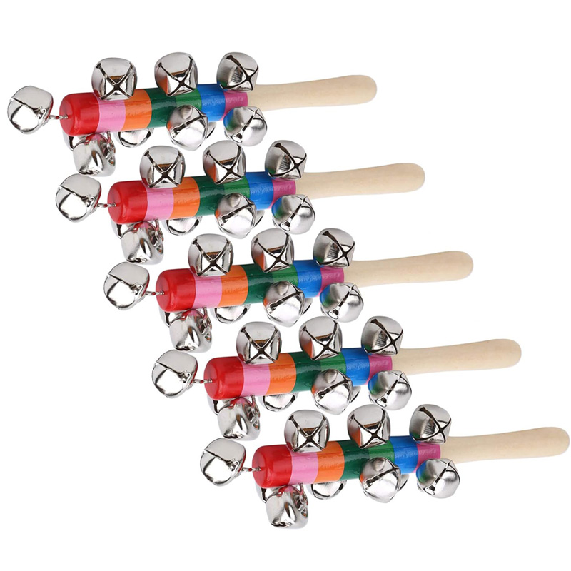 Cascabeles de mano de madera p - Musical Instrument For Toddlers reseña y precio