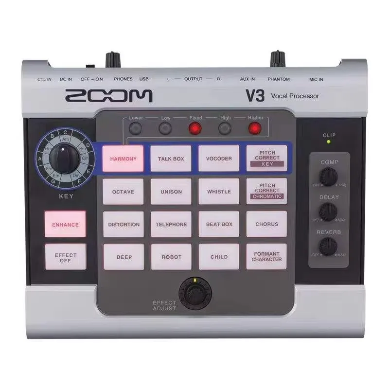 ZOOM V6/V3 - Efecto de Reverbe - Musical Instrument Harmony reseña y precio