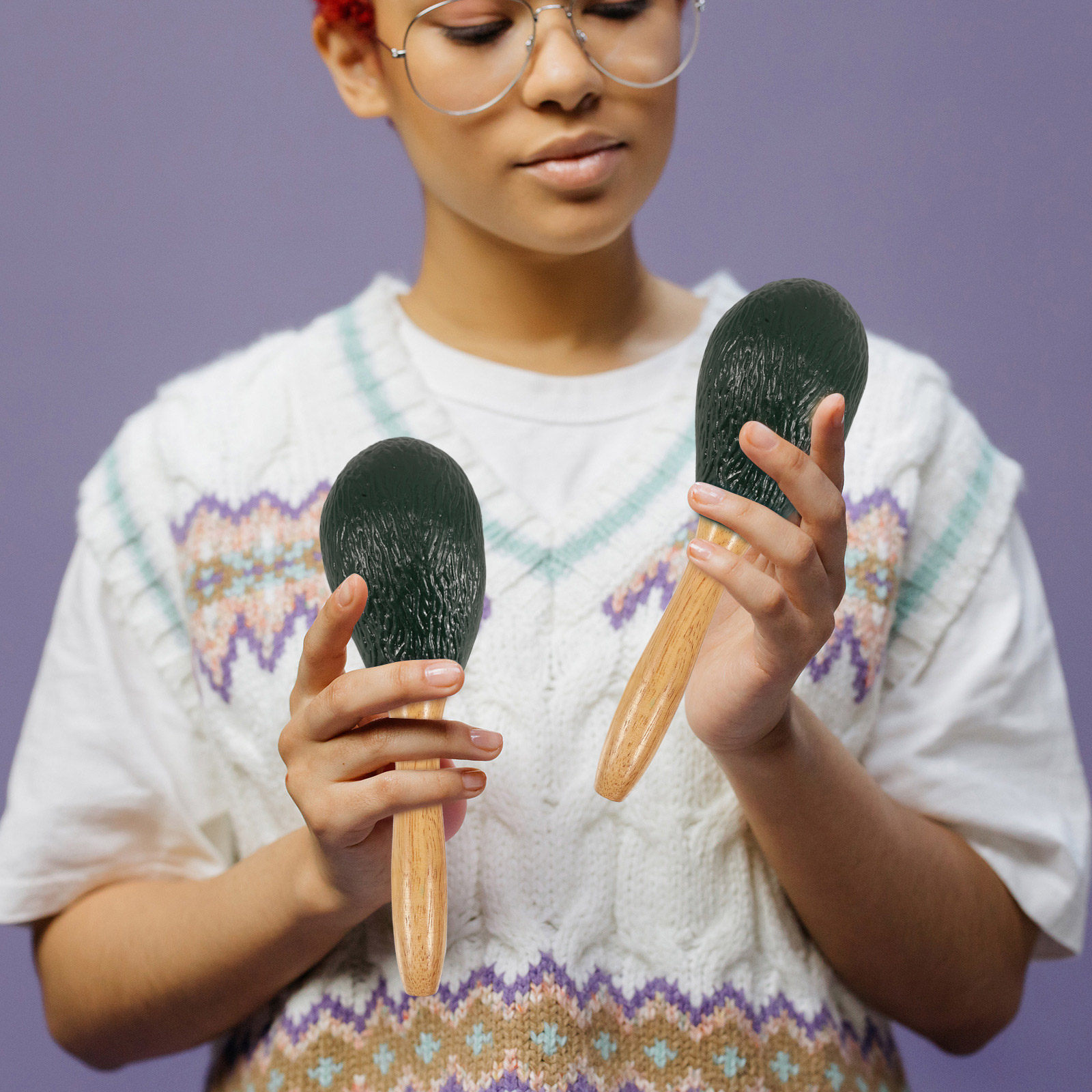 Maracas de Frutas, Aguacate, I - Musical Instrument For Toddlers reseña y precio