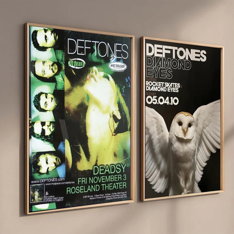 Póster Retro de la Banda Defto - Musical Instrument Painting reseña y precio