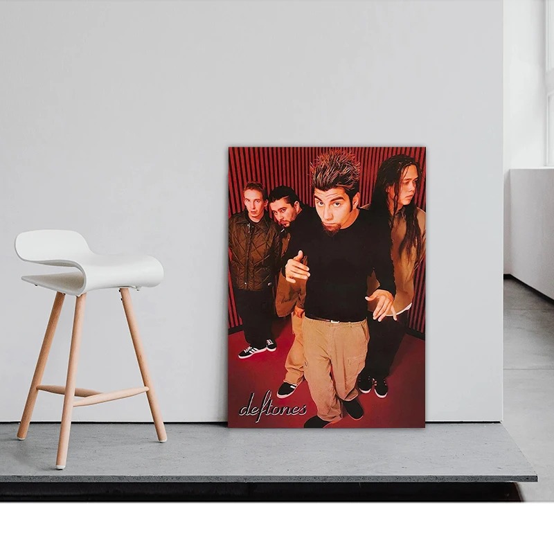 Póster Retro de la Banda Defto - Musical Instrument Painting reseña y precio