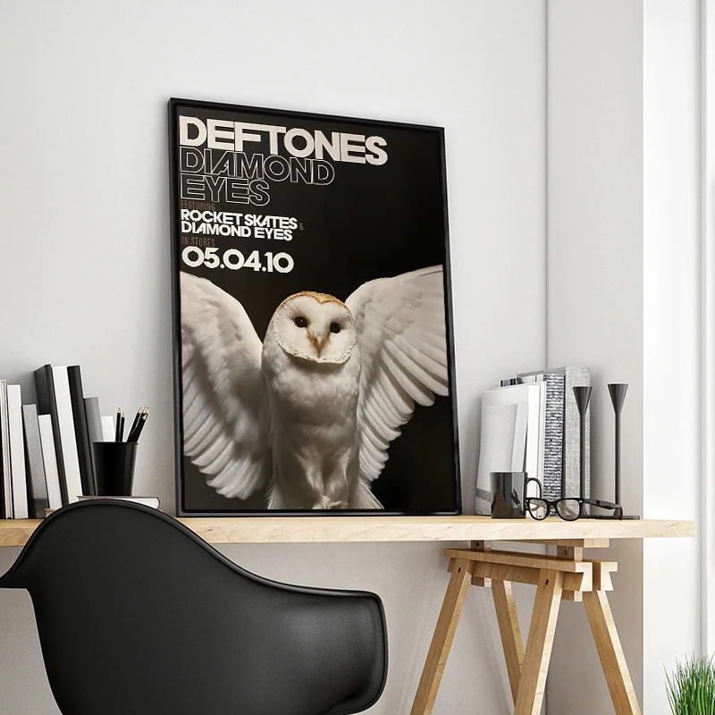 Póster Retro de la Banda Defto - Musical Instrument Painting reseña y precio