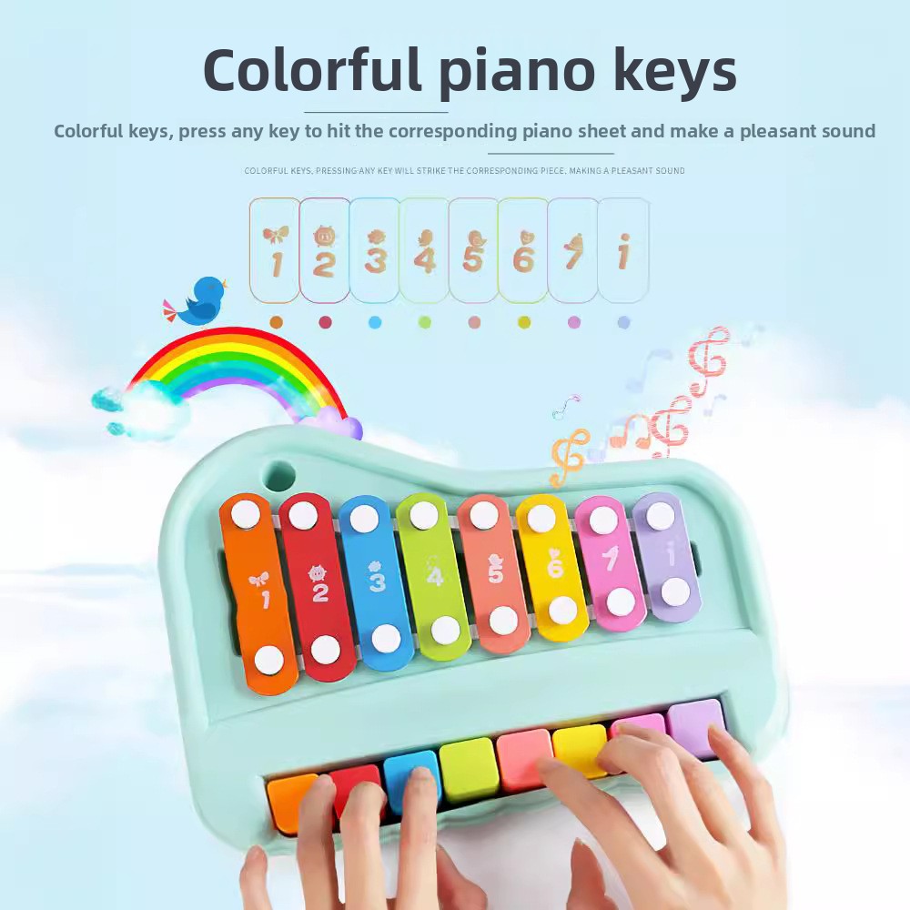 Piano de xilófono de 8 notas,  - Musical Instrument For Toddlers reseña y precio