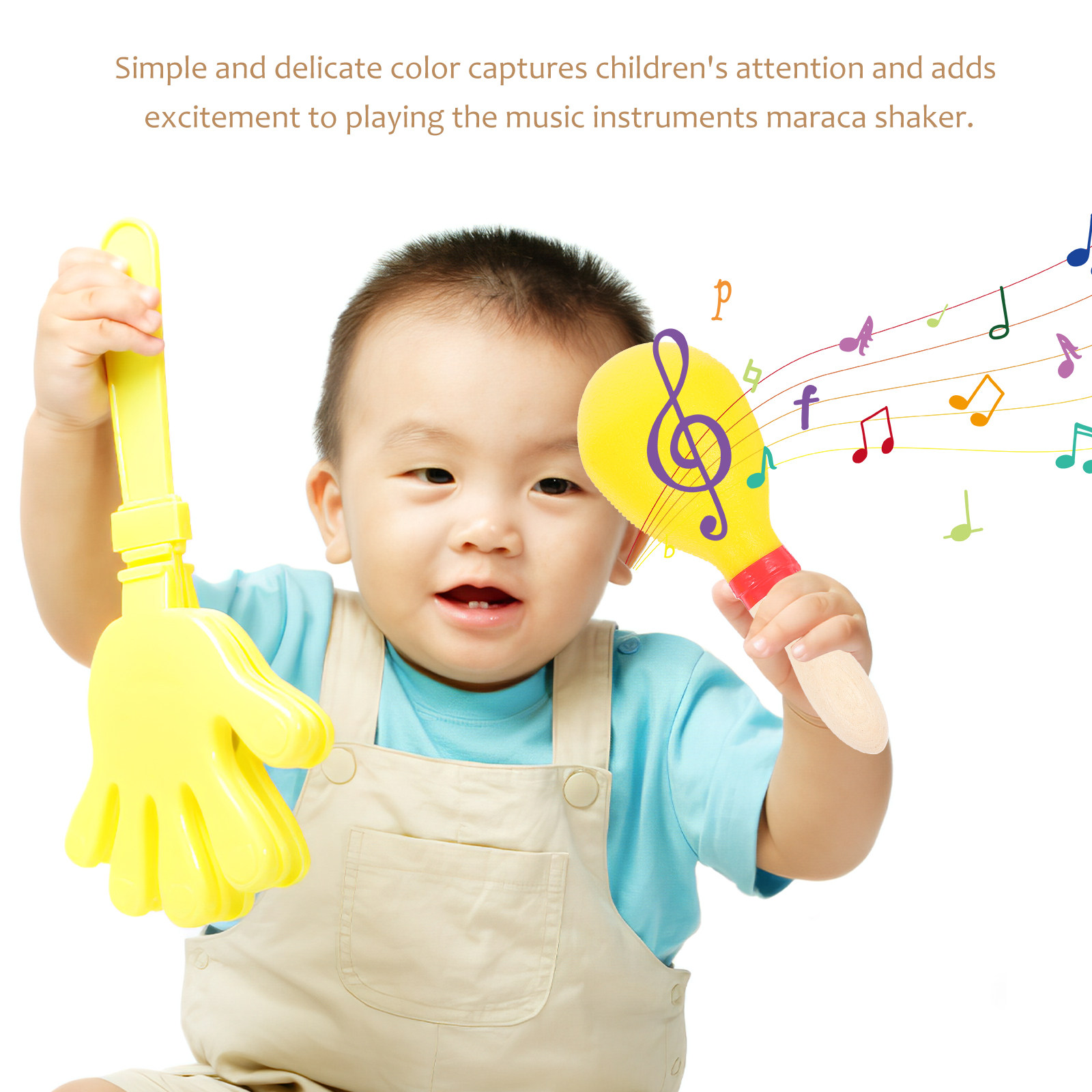 1 par de maracas de madera par - Musical Instrument For Toddlers reseña y precio