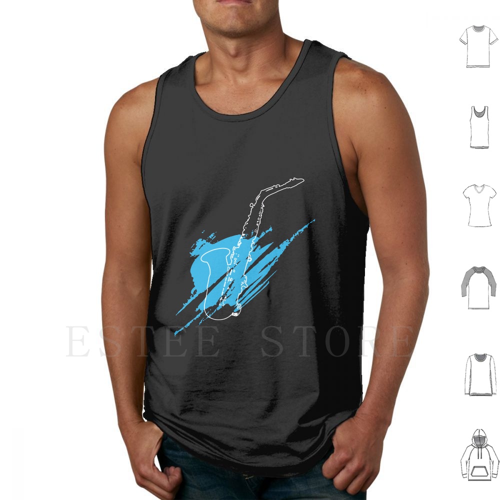 Silueta del saxofón camisetas  - Song With Musical Instrument reseña y precio
