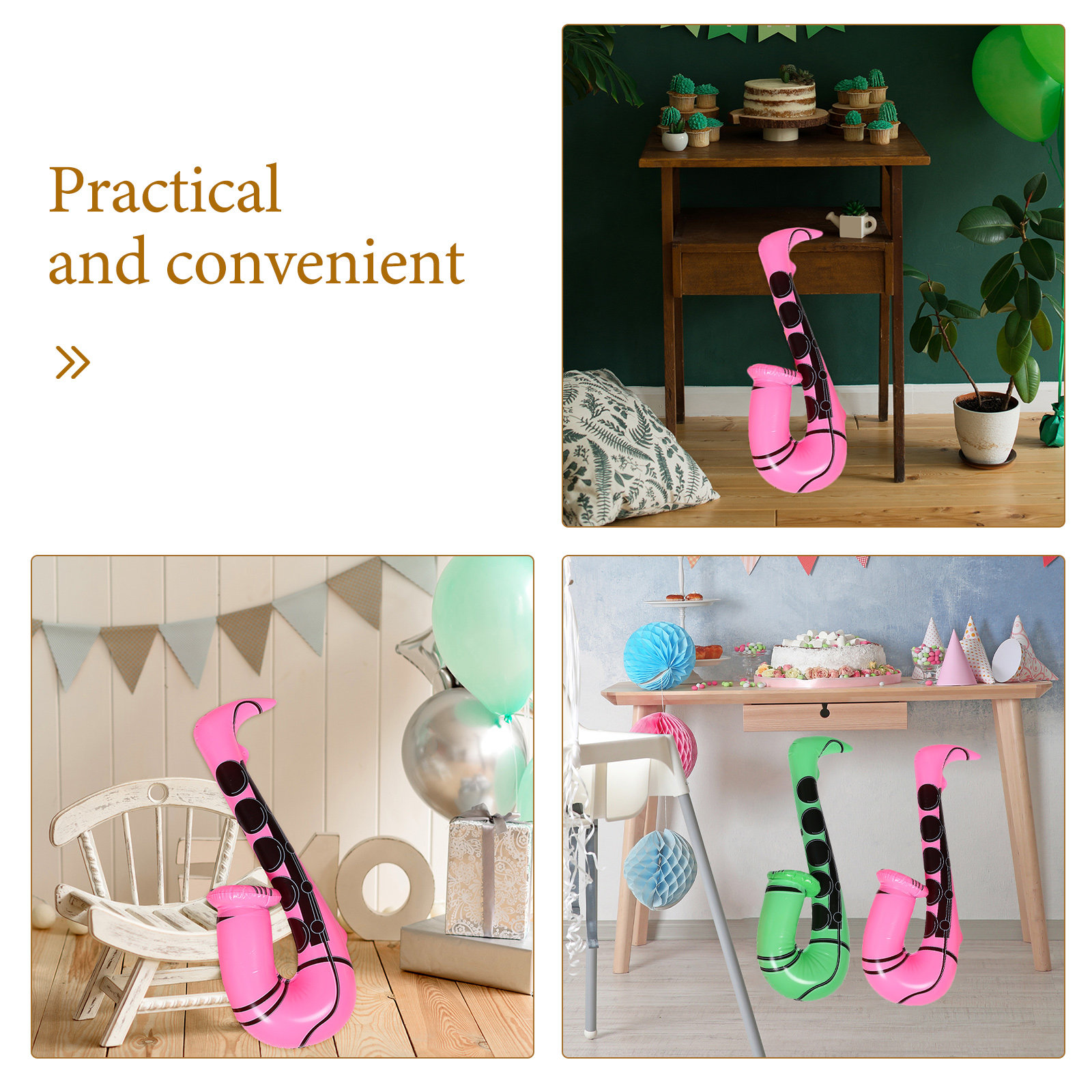 4 Piezas de Saxofones Inflable - Musical Instrument You Blow reseña y precio