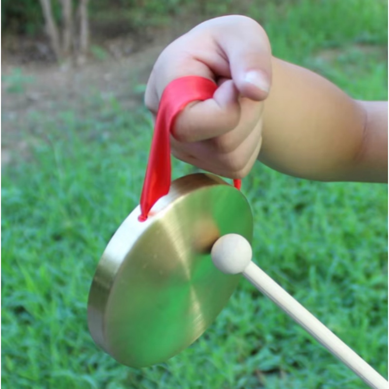 Gong de mano con palo de mader - Musical Instrument For Toddlers reseña y precio